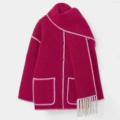 CozyChic™ Women's Coat with Scarf