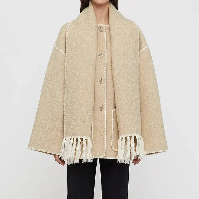 CozyChic™ Women's Coat with Scarf