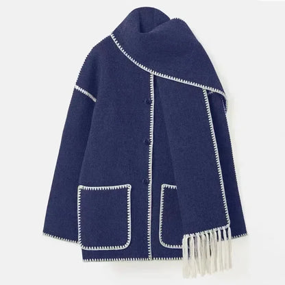 CozyChic™ Women's Coat with Scarf