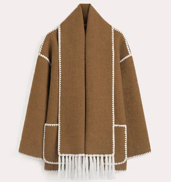 CozyChic™ Women's Coat with Scarf