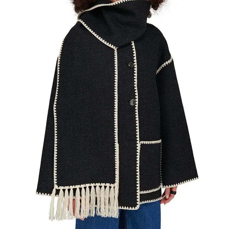 CozyChic™ Women's Coat with Scarf