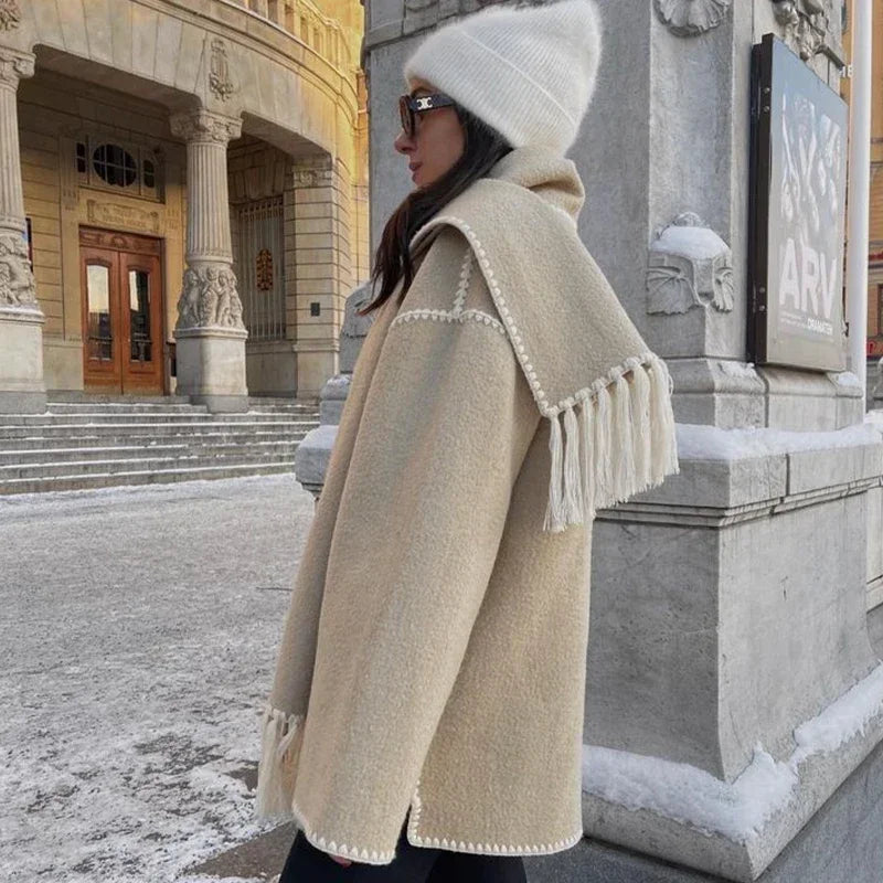 CozyChic™ Women's Coat with Scarf